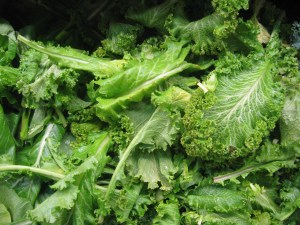 Loose mustard greens