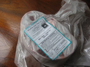 packaged cross-cut beef shank