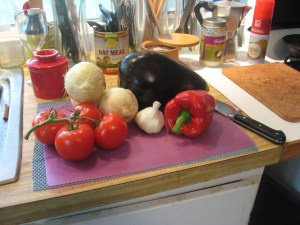 vegetables for ratatouille